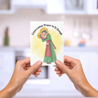Catholic Greeting Cards: St. Joseph Consecration Prayer Card-Baptism or Confirmation Card