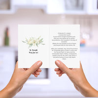 Catholic Greeting Cards: St. Joseph Consecration Prayer Card-Baptism or Confirmation Card