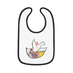 Baby Contrast Trim Jersey Bib