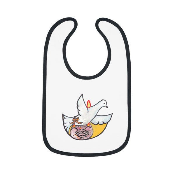 Baby Contrast Trim Jersey Bib