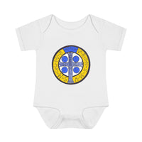 Catholic Baby Clothes: St. Benedict Infant Baby Rib Bodysuit