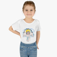 Catholic Baby Clothes: Guardian Angel Infant Baby Rib Bodysuit