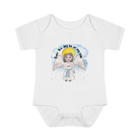 Catholic Baby Clothes: Guardian Angel Infant Baby Rib Bodysuit