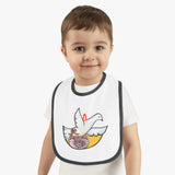 Baby Contrast Trim Jersey Bib