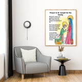 Prayer to St.Joseph for the Family Print