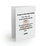 Catholic Greeting Cards: Holy Family Greeting Cards (Set of 8) (Blank inside)-Confirmation or Baptism Card