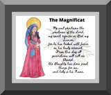 The Magnificat Watercolor Art Print-Modern Catholic Art-Contemporary Original Art-Catholic Home Decor