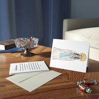 Catholic Greeting Cards: Our Lady of Lourdes-(Set of 8) (Blank inside) Baptism or Confirmation